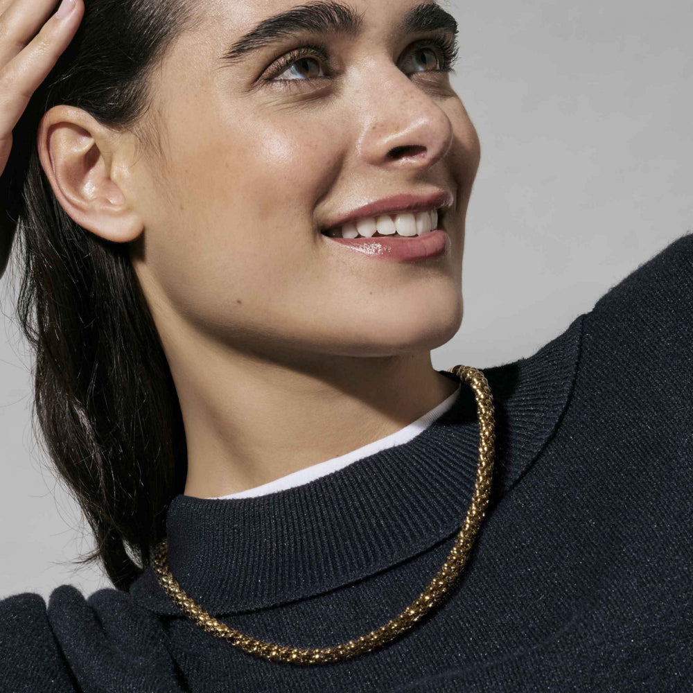 Nomination Ecclettica Golden Popcorn Necklace