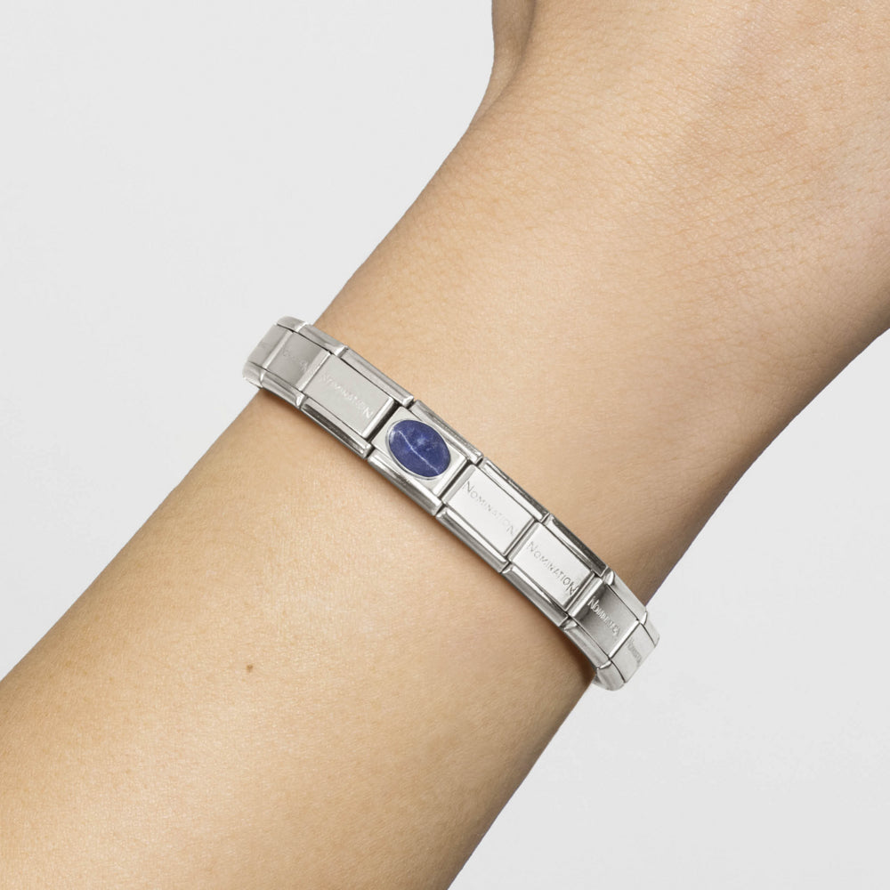 Nomination Composable Silver Oval Sodalite Charm 330510/42