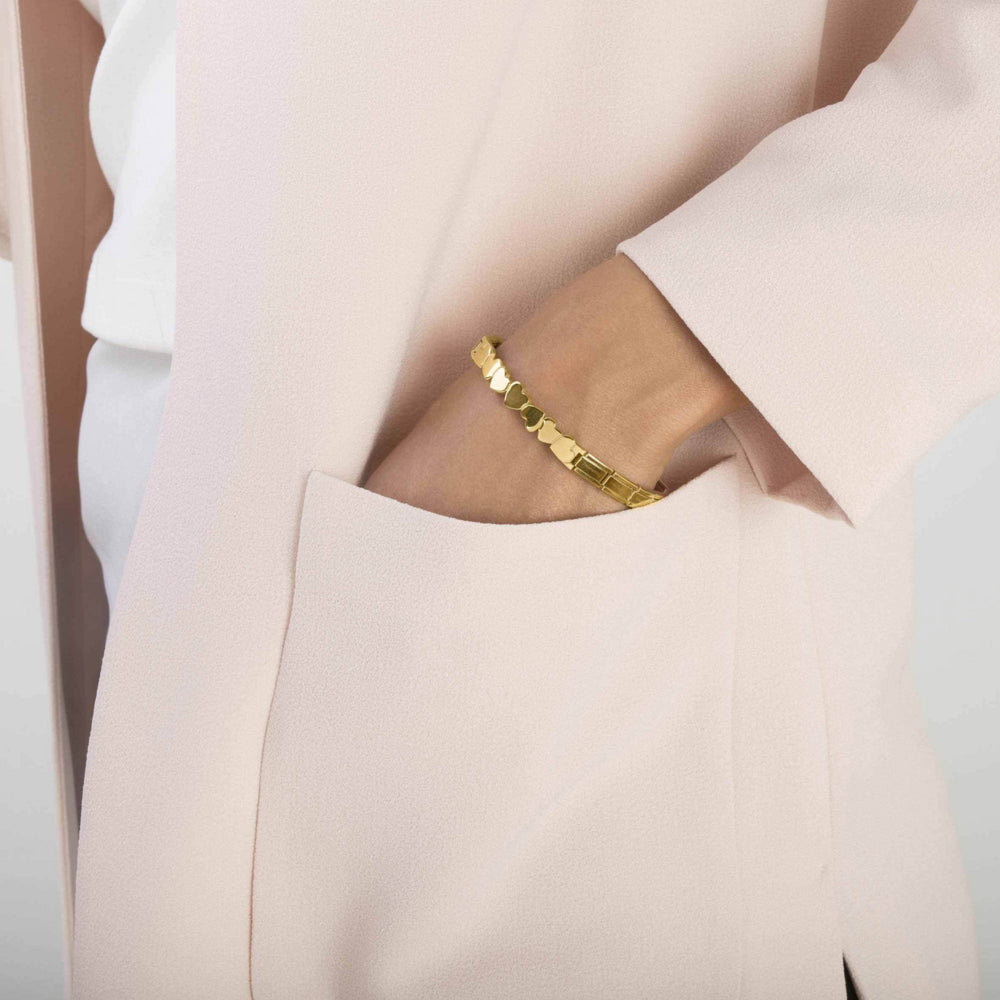 Nomination Trendsetter Hearts Bracelet Golden PVD