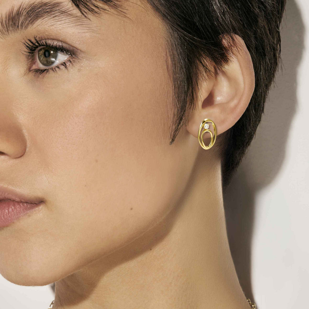 Nomination My Rebel Art CZ Oval Earrings 242811/055