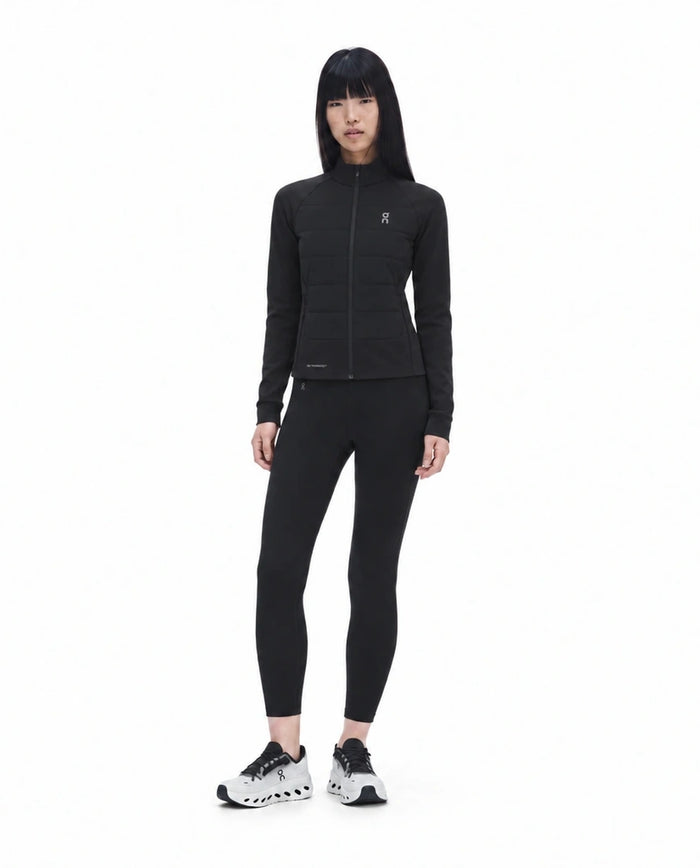 Women's On Running Weather Black Hybrid Jacket & Train Tights Set