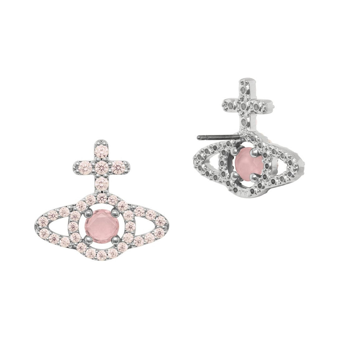 Vivienne Westwood Olympia Peach CZ Earrings 6201038I-02P773 — view 2