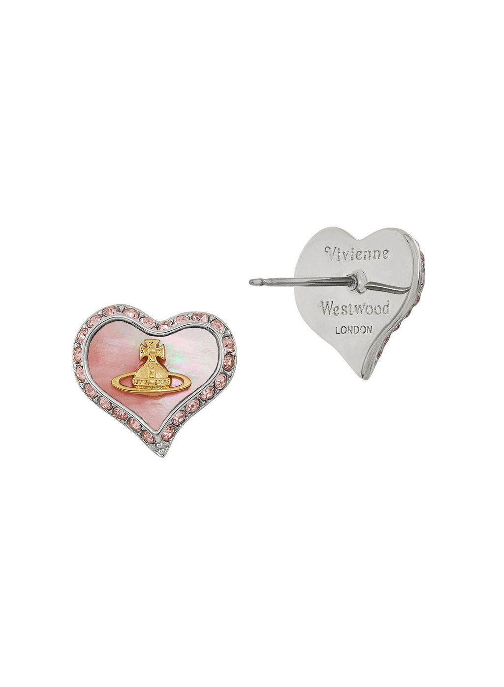 Vivienne Westwood Petra Pink MOP Earrings 62010074-02P659- — view 2