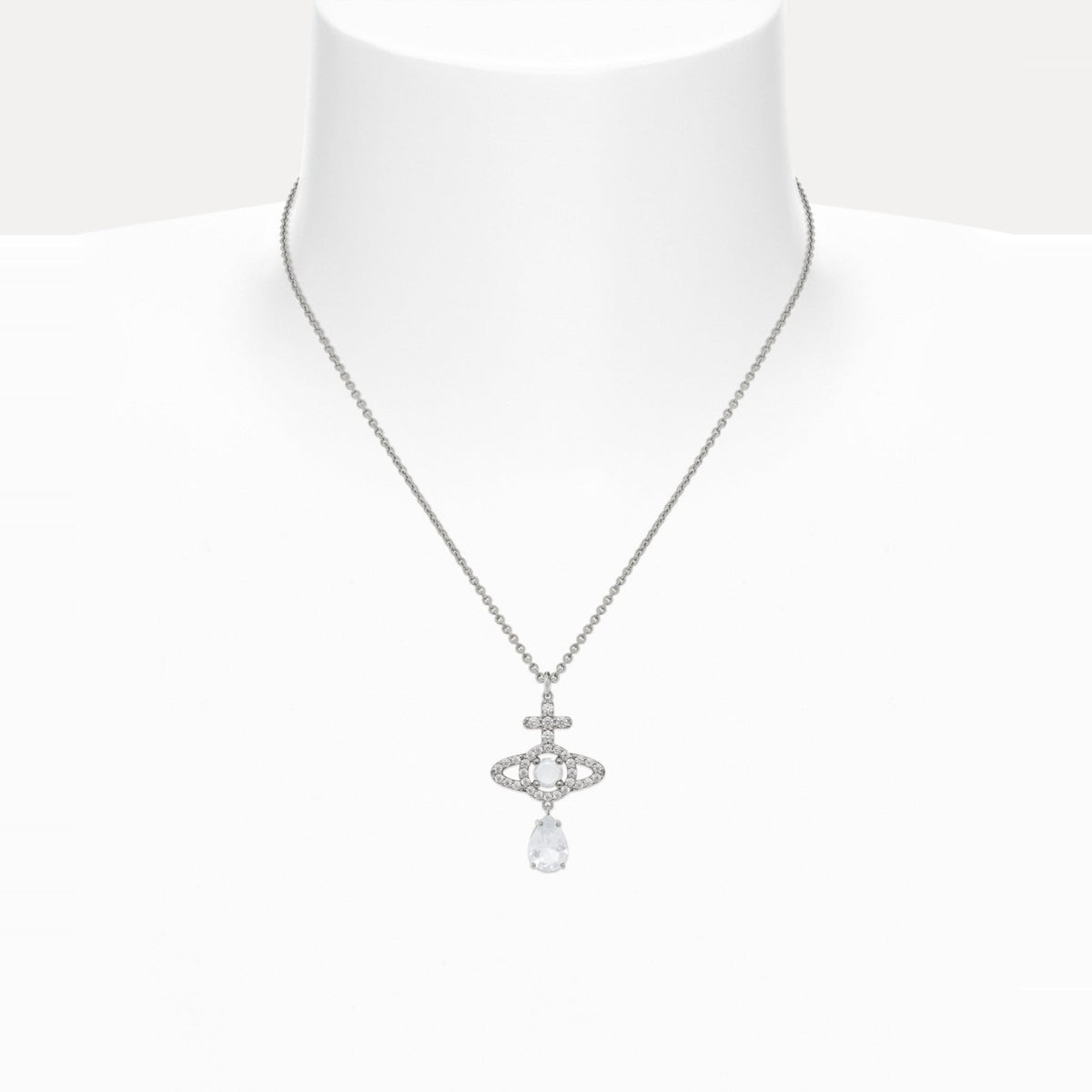 Vivienne Westwood Olympia CZ With Drop Necklace — view 2