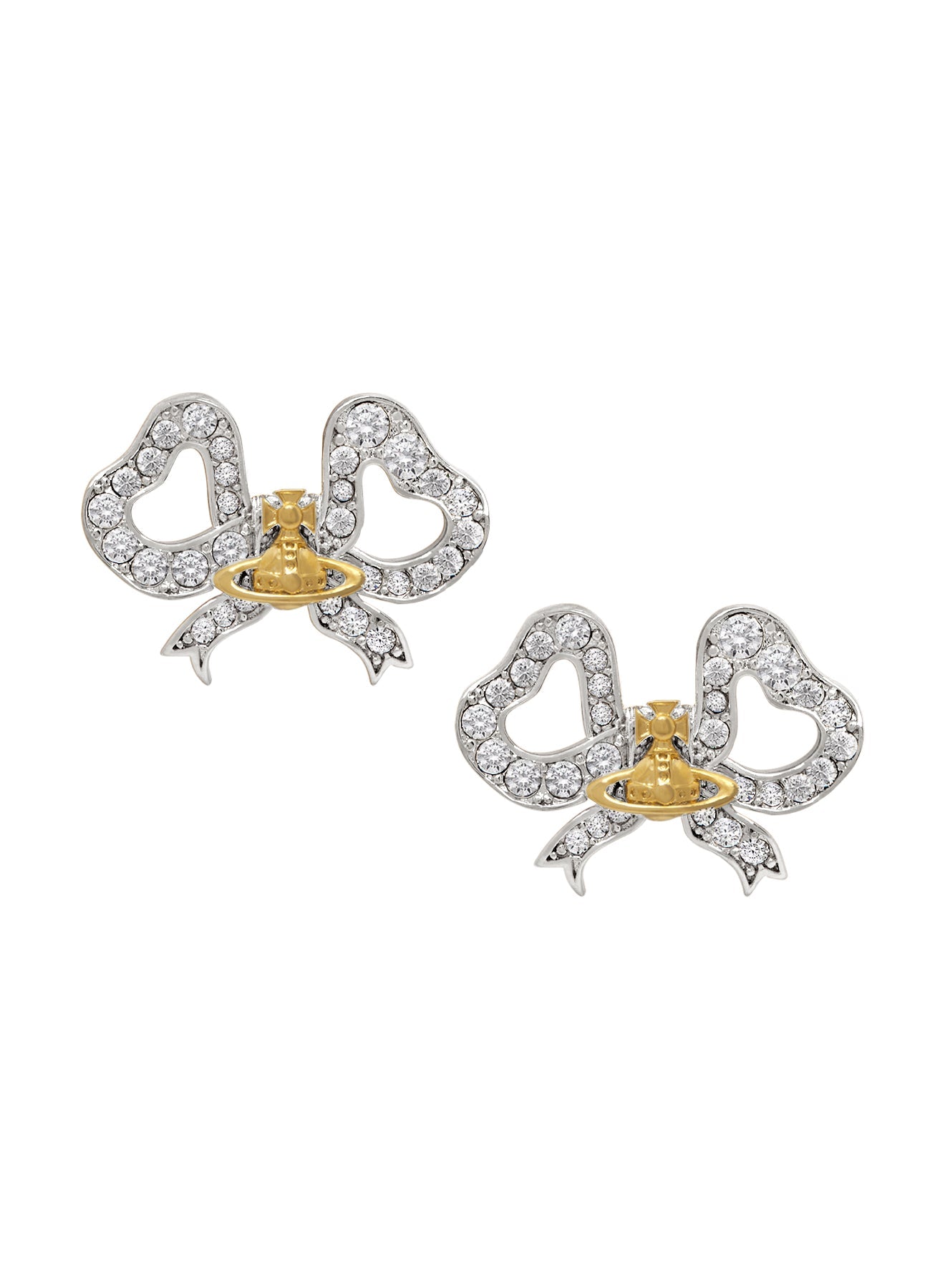 Vivienne Westwood Rigoberta Crystal Bow Earrings 6201037J-02P580-