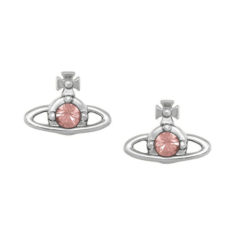 Vivienne Westwood Nano Solitaire Earrings D Rose Crystal 62010037-02P783