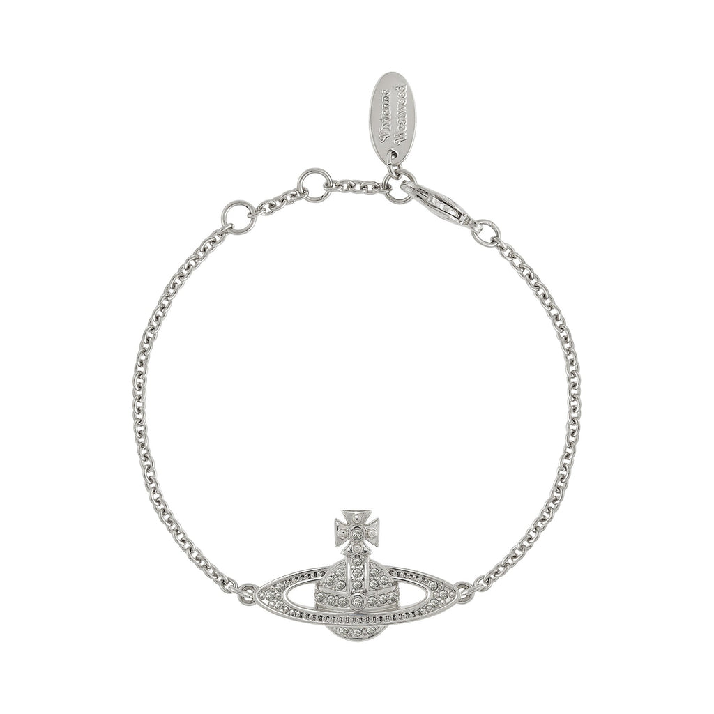 Vivienne Westwood Platinum Plated Mini Bas Relief Bracelet 61020051-02P116-CN