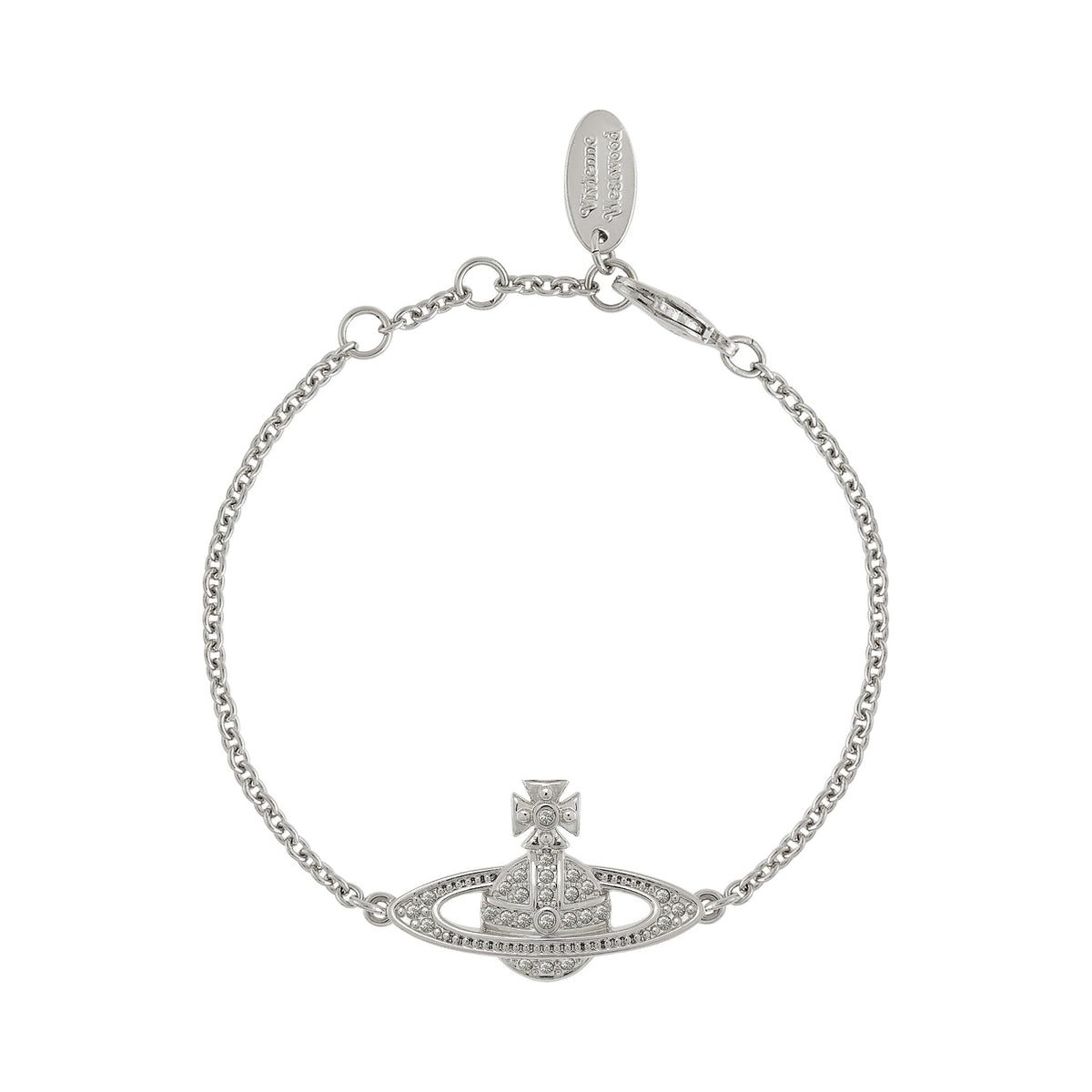 Vivienne Westwood Platinum Plated Mini Bas Relief Bracelet 61020051-02P116-CN