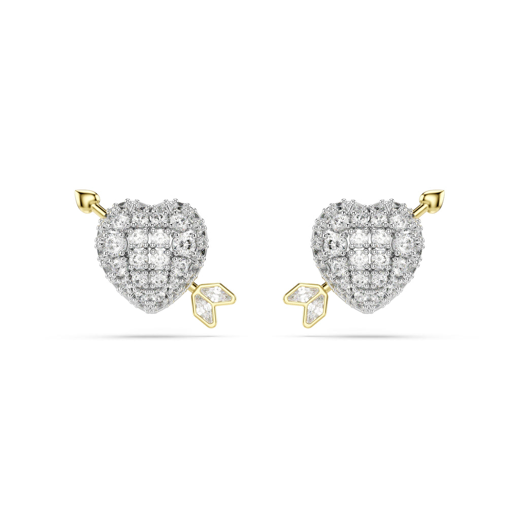 Swarovski Idyllia Heart With Arrow Stud Earrings