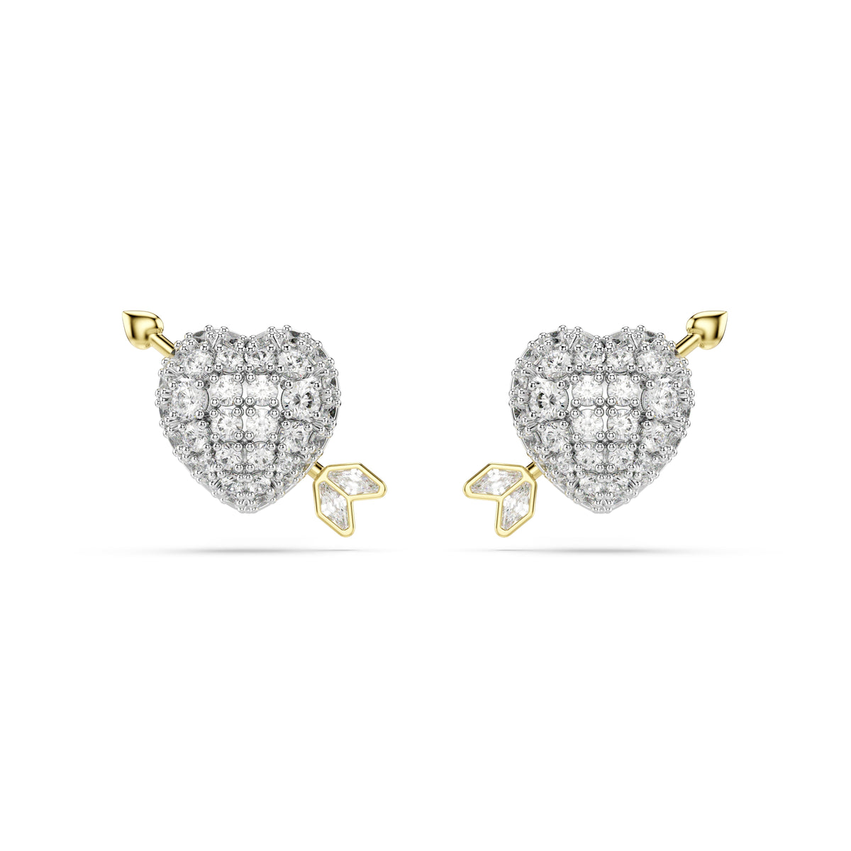 Swarovski Idyllia Heart With Arrow Stud Earrings