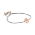 Nomination Tree of Life bracelet showcasing rose gold charm with crystal, adjustable chain design.
