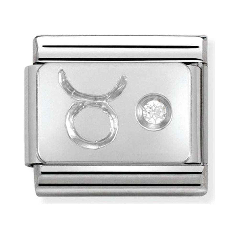 Nomination Composable Silver CZ Taurus Charm