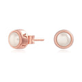 Olivia Burton Rose Gold Plated Classic Pearl Stud Earrings OBJCOE219