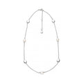 Kit Heath Coast Pebble Pearl Necklace in Silver by Kit Heath