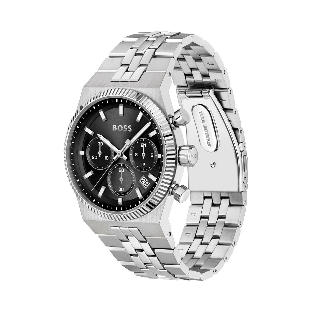 BOSS Mens Candor Prime Black Dial Bracelet Watch — view 2