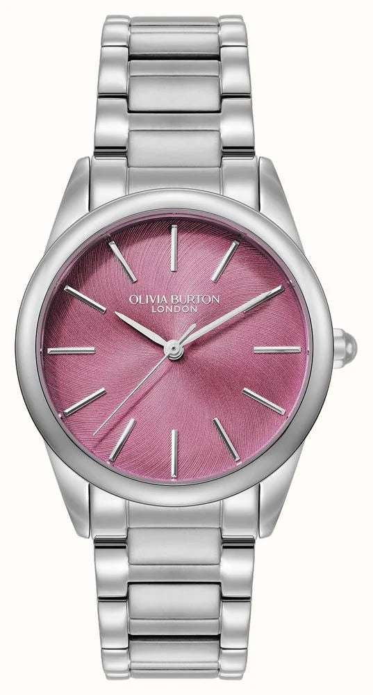 Women's Olivia Burton Intensity Pink Crush Dial Bracelet Stainless Steel Watch