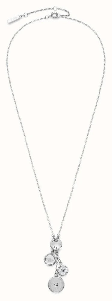 Olivia Burton Bee and North Star Charm Necklace Stainless Steel by Olivia Burton