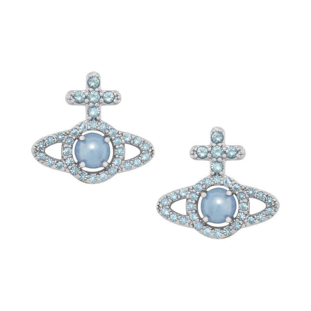Vivienne Westwood Olympia-Light Blue Pearl Earrings