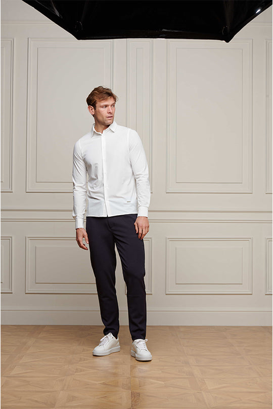 Men's Belier White Long Sleeve Shirt — view 2