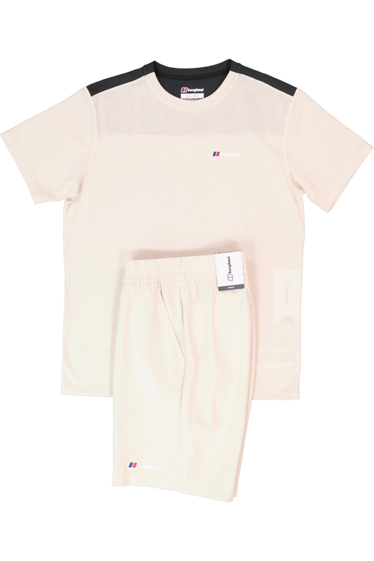 Men's Berghaus Grey Terrain Trek Tech T Shirt & Short Set