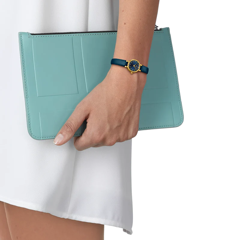 Tissot Ladies Lovely Round Blue Strap Watch T1400093604100 — view 5