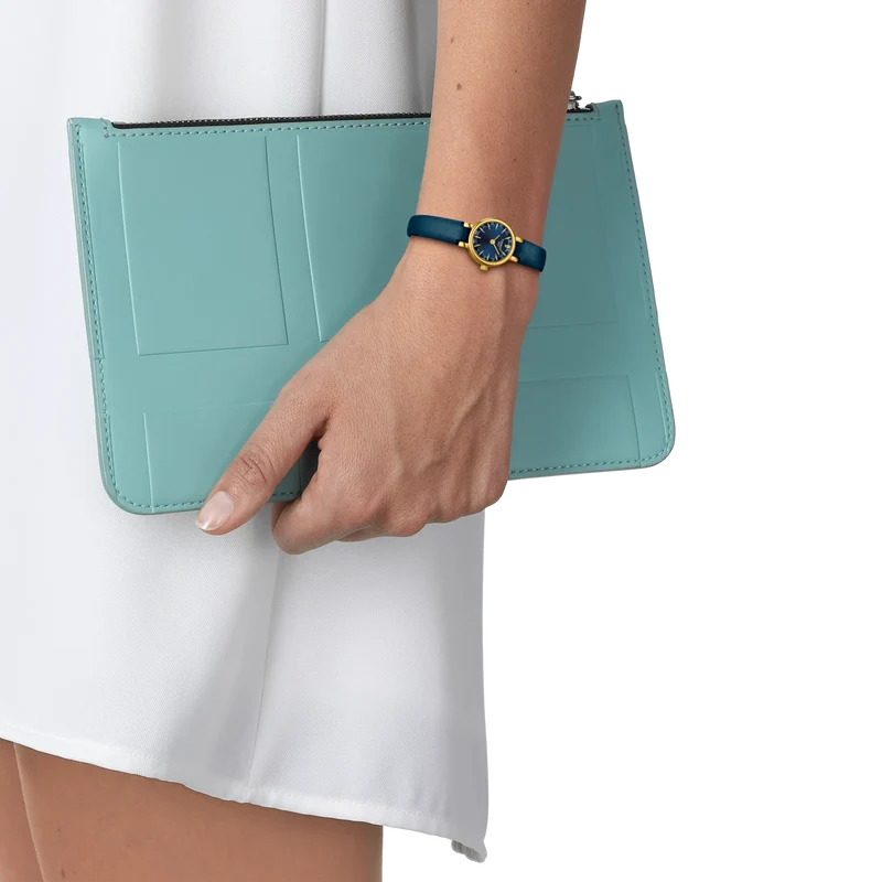 Tissot Ladies Lovely Round Blue Strap Watch T1400093604100 — view 5