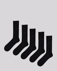BOSS Bodywear & Swimwear 5P RS Uni CC Dark Blue Socks