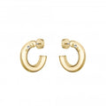 BOSS Live Hoop Earrings in Gold Plated Stainless Steel by BOSS
