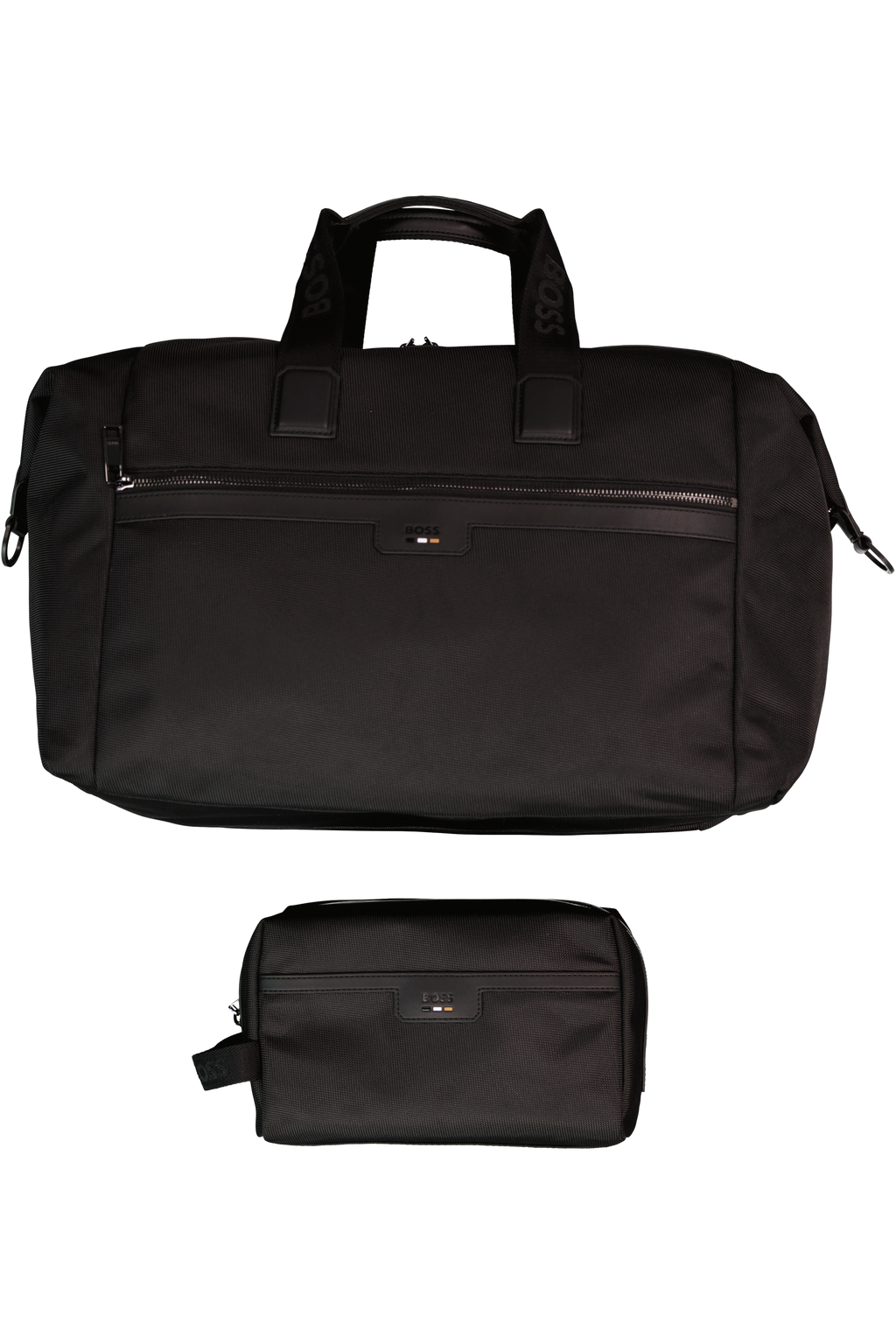 Men's BOSS Black Ray_N Black Soft Holdall Bag & Ray_N Black Wash Bag Two Piece Gift Set — view 3