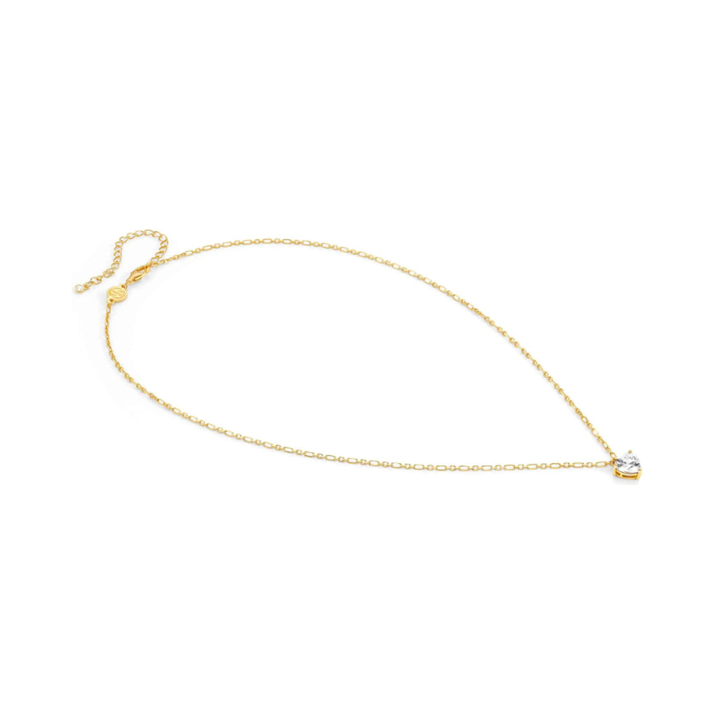 Close-up of the Nomination Sweetrock love necklace, showcasing the silver GP pendant and gold chain.