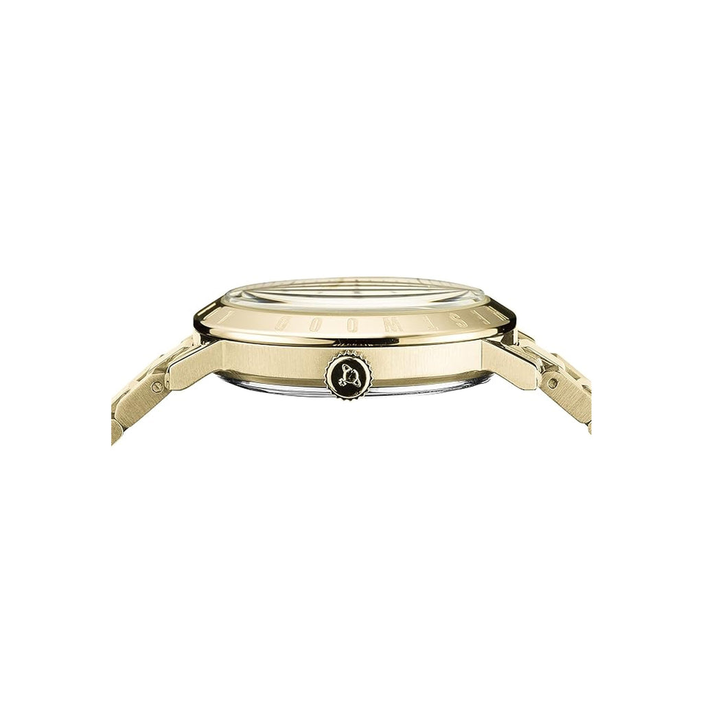 The Vivienne Westwood Bloomsbury bracelet watch, a gold plated bracelet watch from Vivienne Westwood, available at OD’s Jewellers in St Helens.