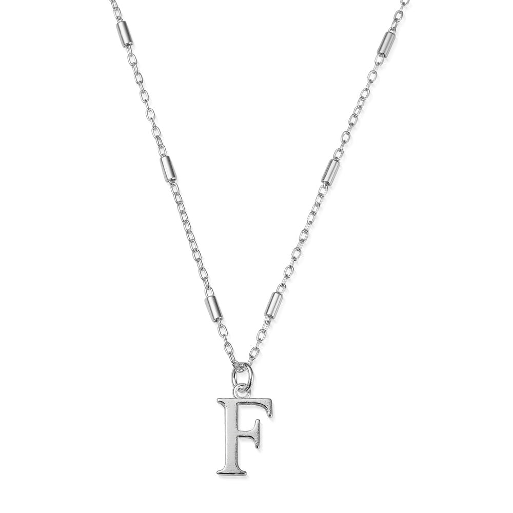 ChloBo Iconic Initial F Pendant in Silver SNCC4040F
