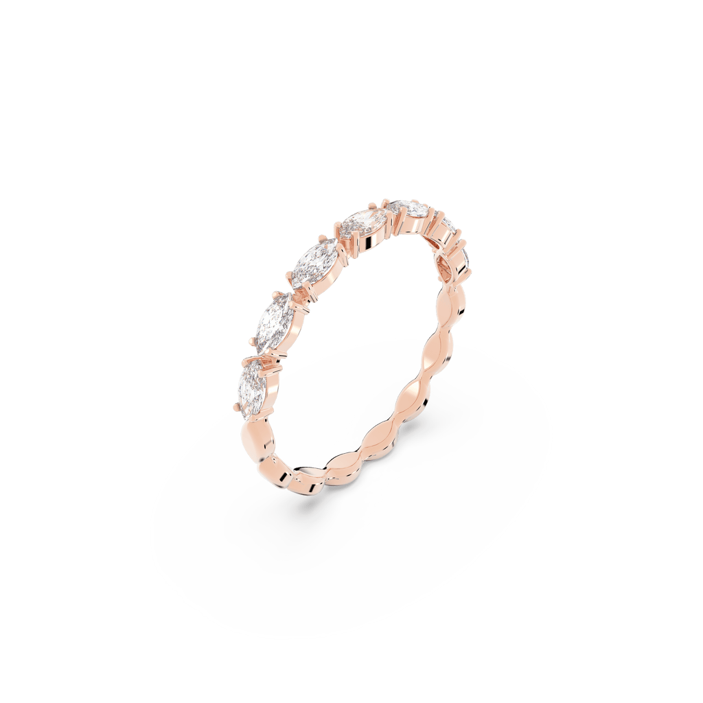 Swarovski Marquise Cut Vittore Ring in Rose Gold * — view 2