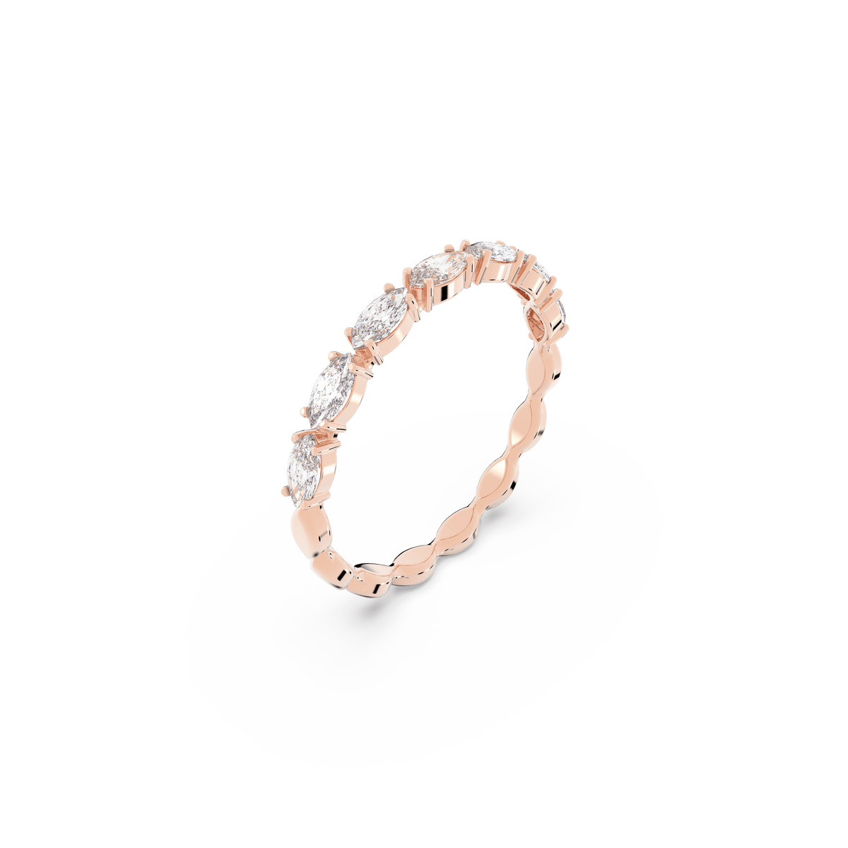 Swarovski Marquise Cut Vittore Ring in Rose Gold * — view 2