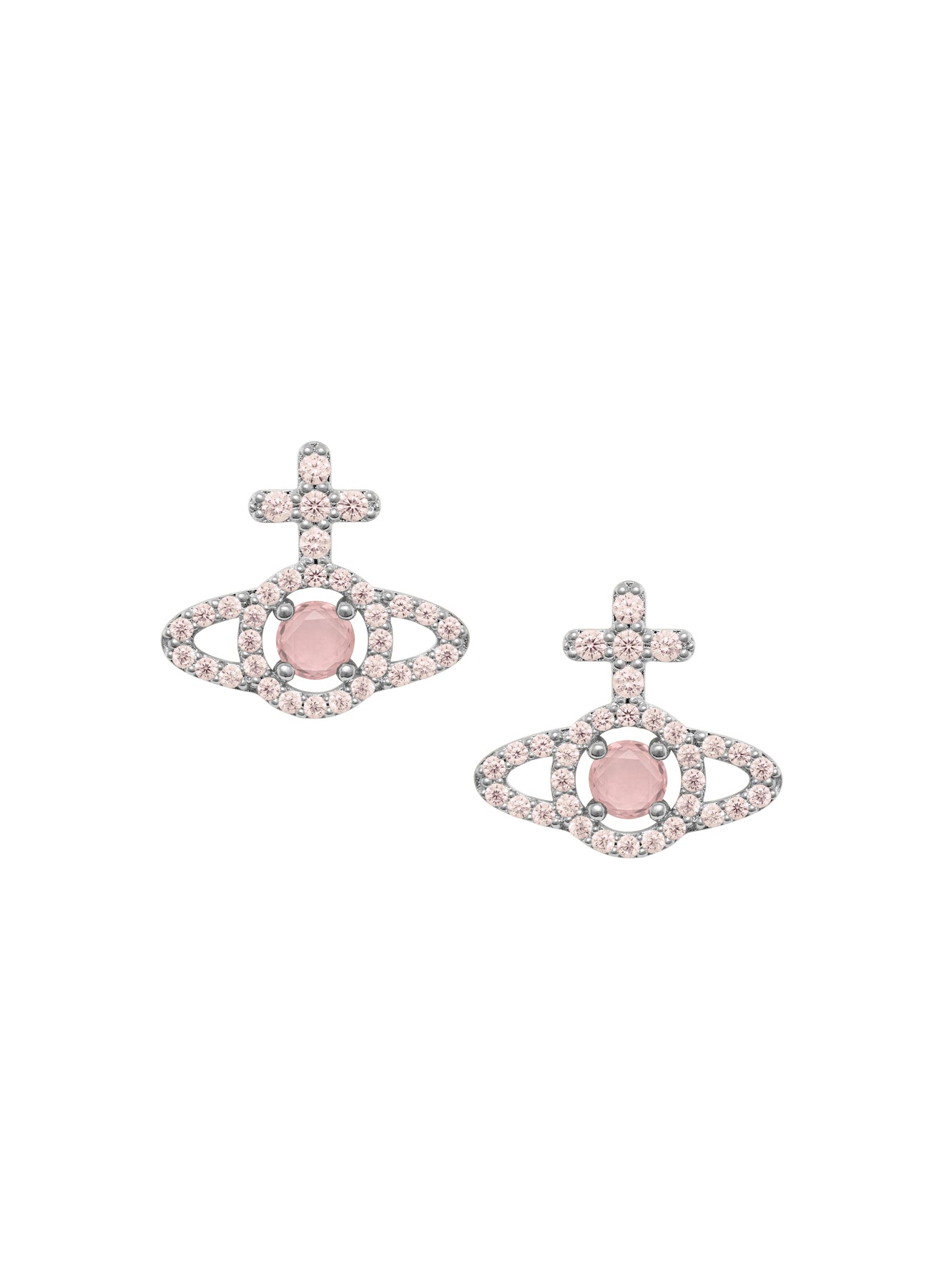 【新品】 & Jewellery Vivienne Westwood Olympia Peach CZ Earrings 6201038I-02P773
