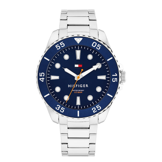 Tommy Hilfiger Mens Oceanic Blue Dial Bracelet Watch 1792202