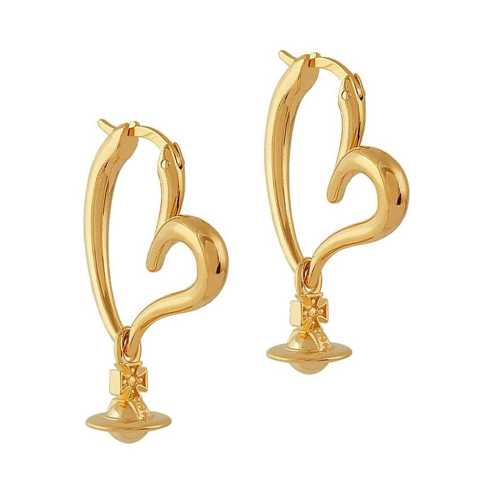Vivienne Westwood Emily Heart Hoop Earring- 62020173-02R001-