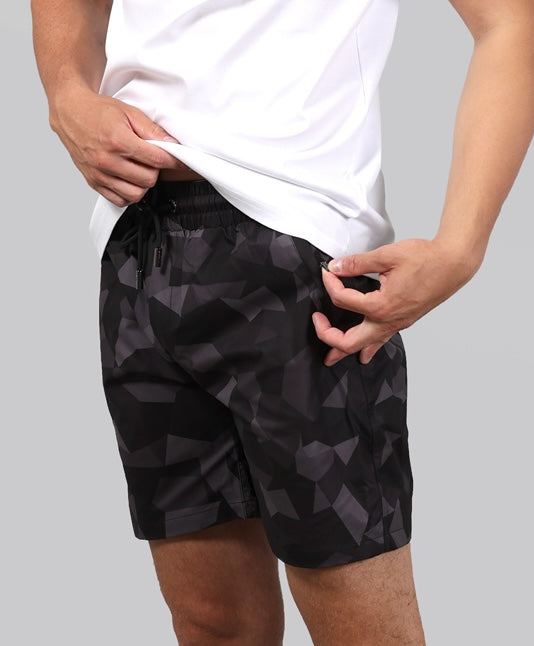 Men's Catini Astratto Shorts in Black