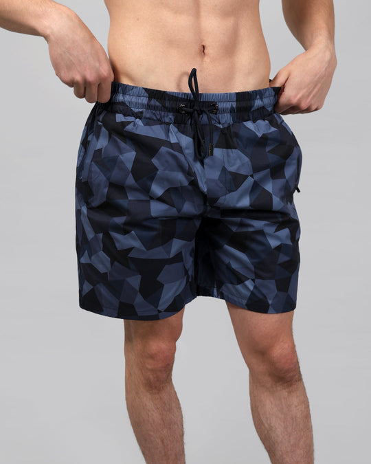 Men's Catini Astratto Shorts in Navy
