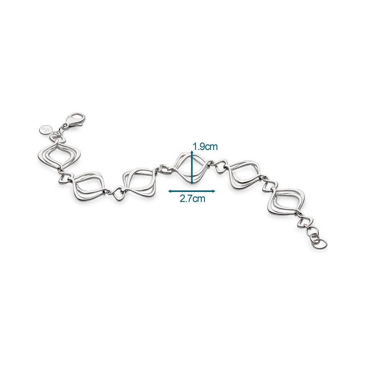 Alicia Bracelet, a silver metal bracelet from Kit Heath, available at OD’s Jewellers in St Helens.