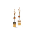Coeur De Lion GeoCUBE® Mocha Mousse Earrings 2838/20-1100
