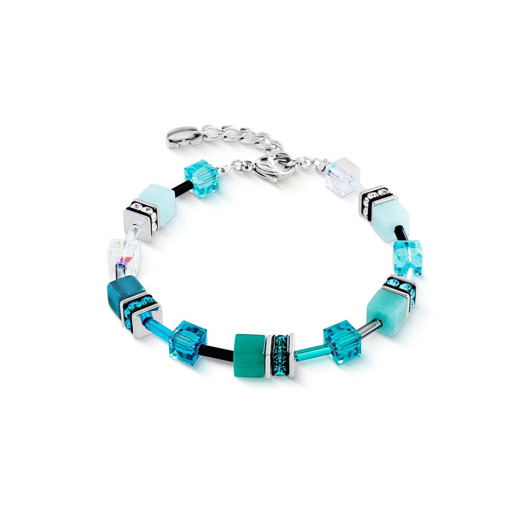 Coeur De Lion GeoCUBE® Transformative Teal Bracelet 2838/30-0624