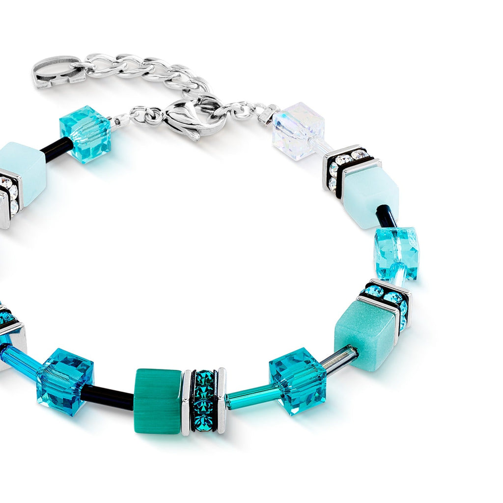 Coeur De Lion GeoCUBE® Transformative Teal Bracelet 2838/30-0624