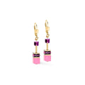 Coeur De Lion GeoCUBE® Pink-Lilac Earrings 2838/20-1927