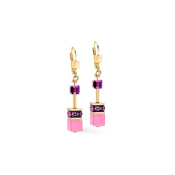 Coeur De Lion GeoCUBE® Pink-Lilac Earrings 2838/20-1927