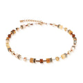 Coeur De Lion GeoCUBE® Mocha Mousse Necklace 2838/10-1100