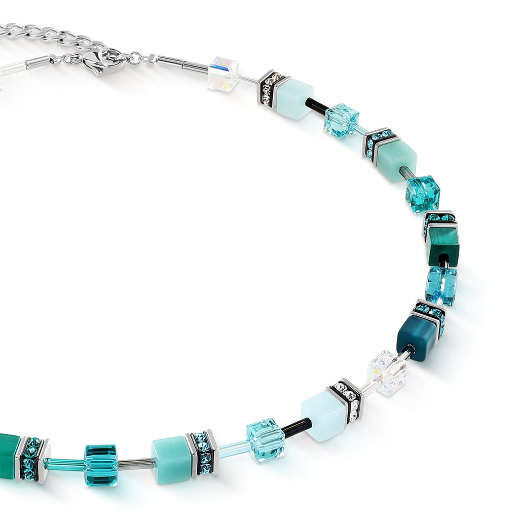 Coeur De Lion GeoCUBE® Transformative Teal Necklace 2838/10-0624