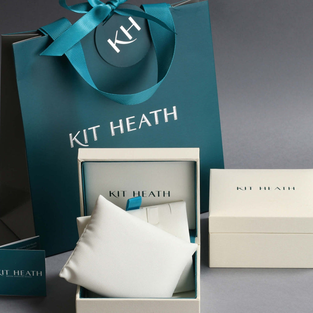 The Kit Heath Entwine Twine Twist Necklace, a silver jewelry necklace from Kit Heath, available at OD’s Jewellers, St Helens