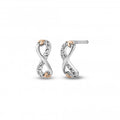Clogau Tree Of Life Infinity Stud Earrings With Topaz Sterling Silver by Clogau