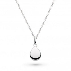 Kit Heath Coast Pebble Droplet Necklace in Silver by Kit Heath